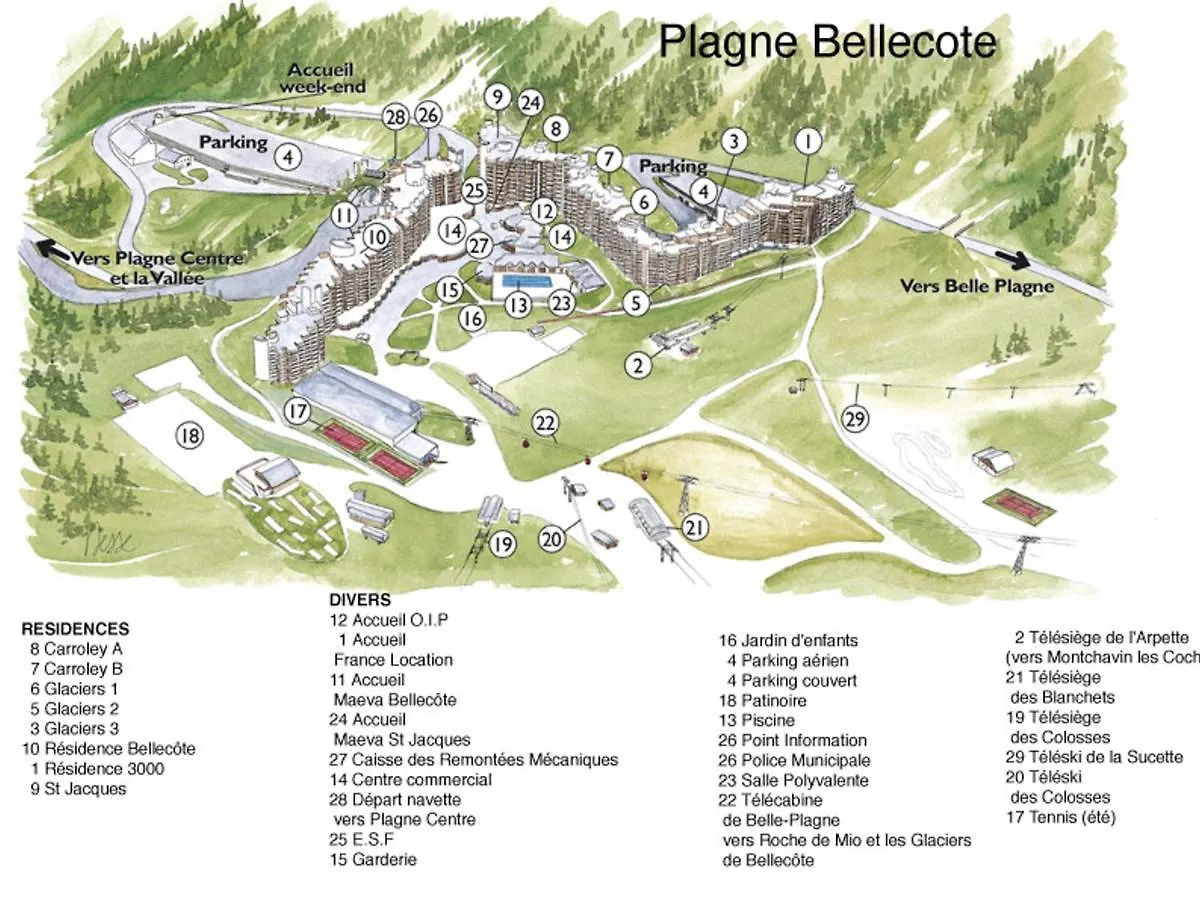 Appartement Renove Proche Des Pistes Avec Balcon Et Acces Piscine A Plagne Bellecote - Fr-1-181-1941 La Plagne-Tarentaise